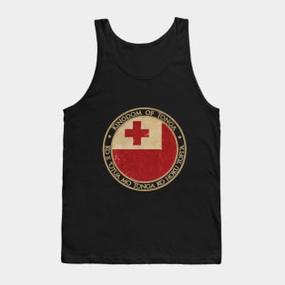 Vintage Kingdom of Tonga Oceania Oceanian Flag Tank Top